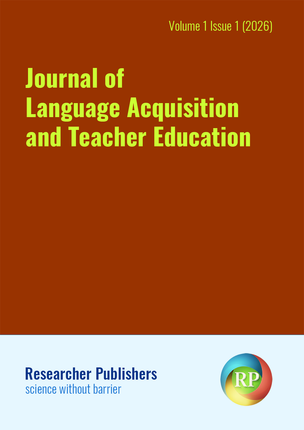 					View Volume 1 Issue 1 (2026): Online First
				